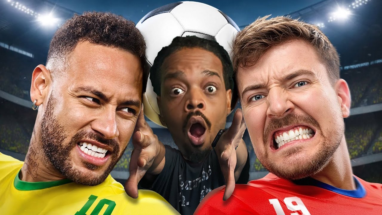 Beat Neymar, Win $500,000 | Mr. Brown Reacts #mrbrownreacts #mrbeast