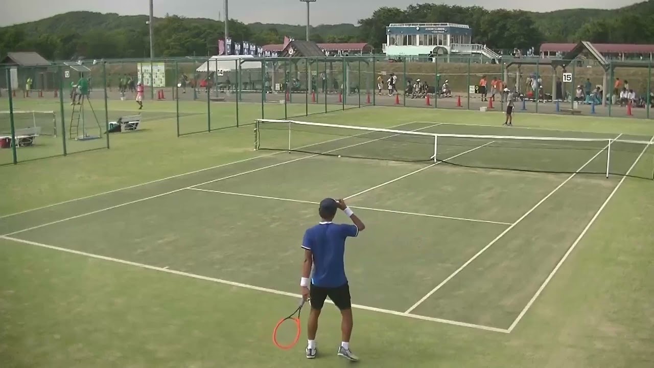 2023年IH テニス男子 シングルス 2回戦 池田陸人札幌旭丘・北海道 x 宮里琉星佐土原・宮崎