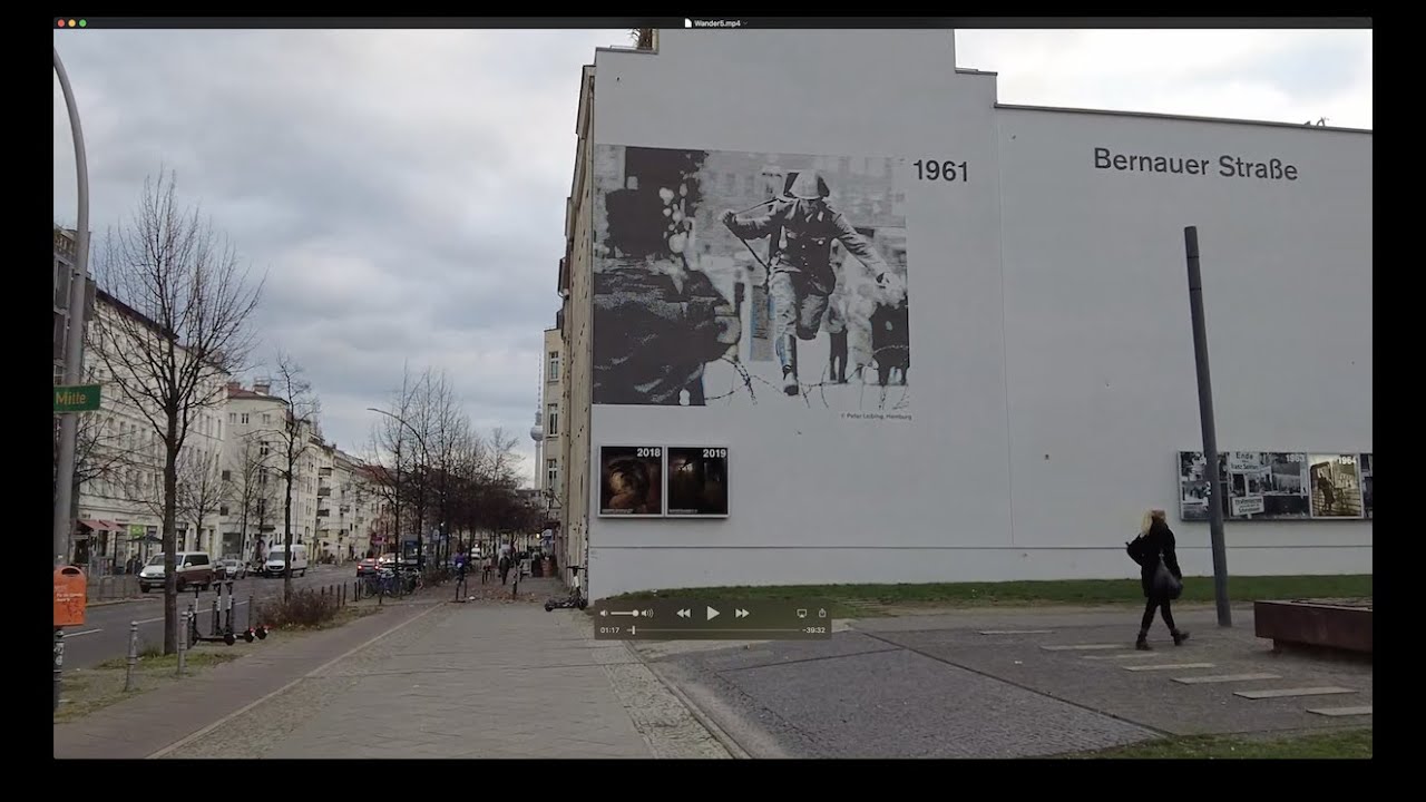 Berlin Walk on Bernauer Stra&szlig;e (Berlin Wall), Berlin Spaziergang, ベルリン散歩, 베를린 산책