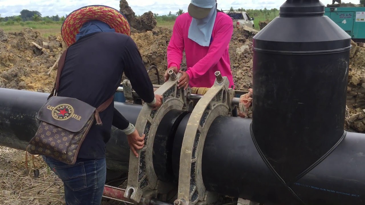 เชื่อมท่อขนาดใหญ่ HDPE