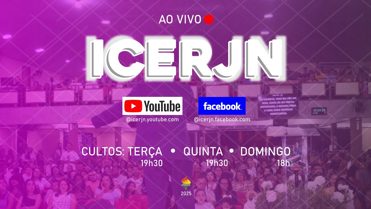 #CultoLive  | ICERJN  | Domingo (01/03/26) às  18h