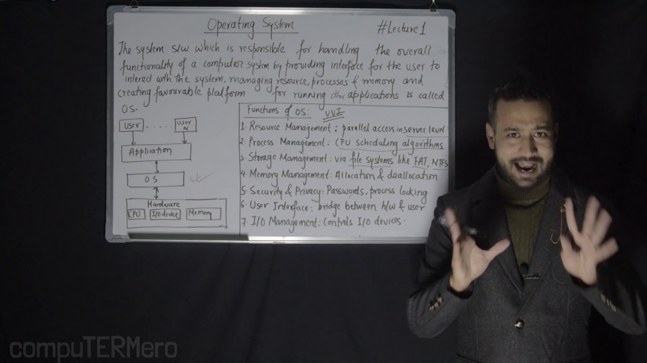 Introduction to Operating Systems || Functions of OS|| #Lecture1