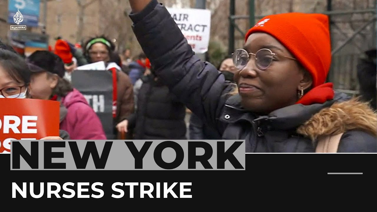 Nurses in New York City strike over wages and staffing levels