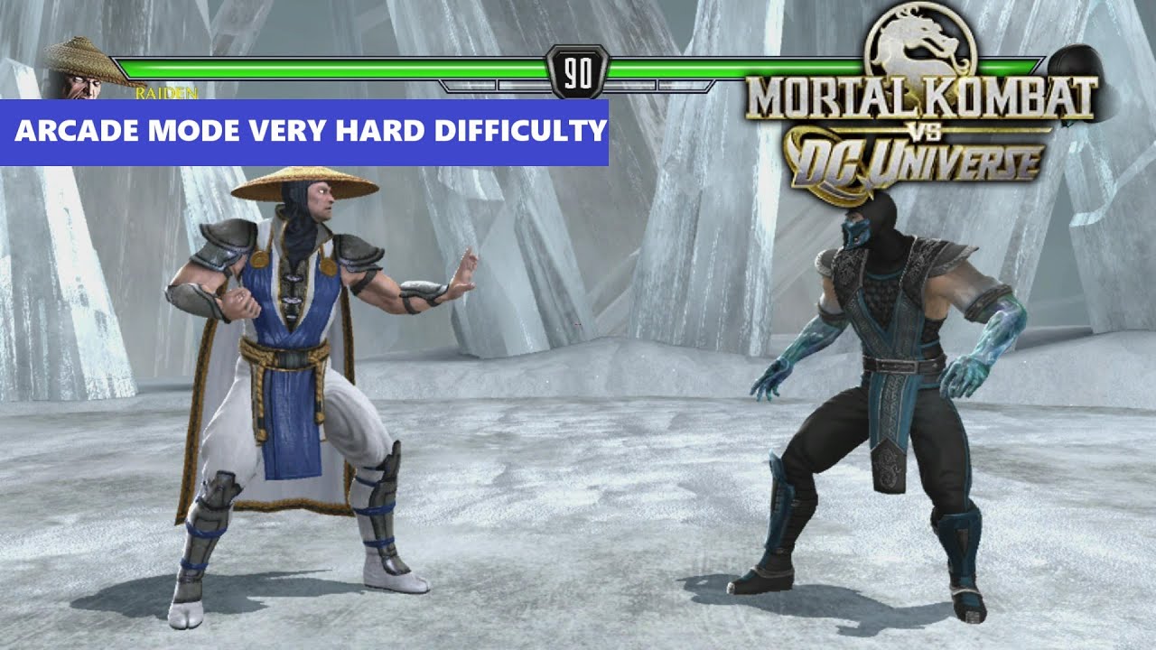 Raiden's Limitless Lighting: Mortal Kombat vs DC Universe Arcade Mode Very Hard Difficulty