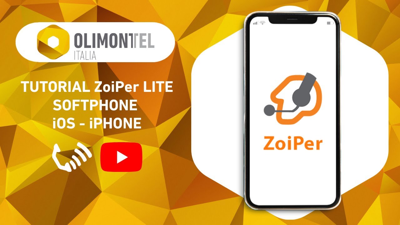 Zoiper APP iOS Tutorial configurazione softphone OlimonTel Numero VOIP