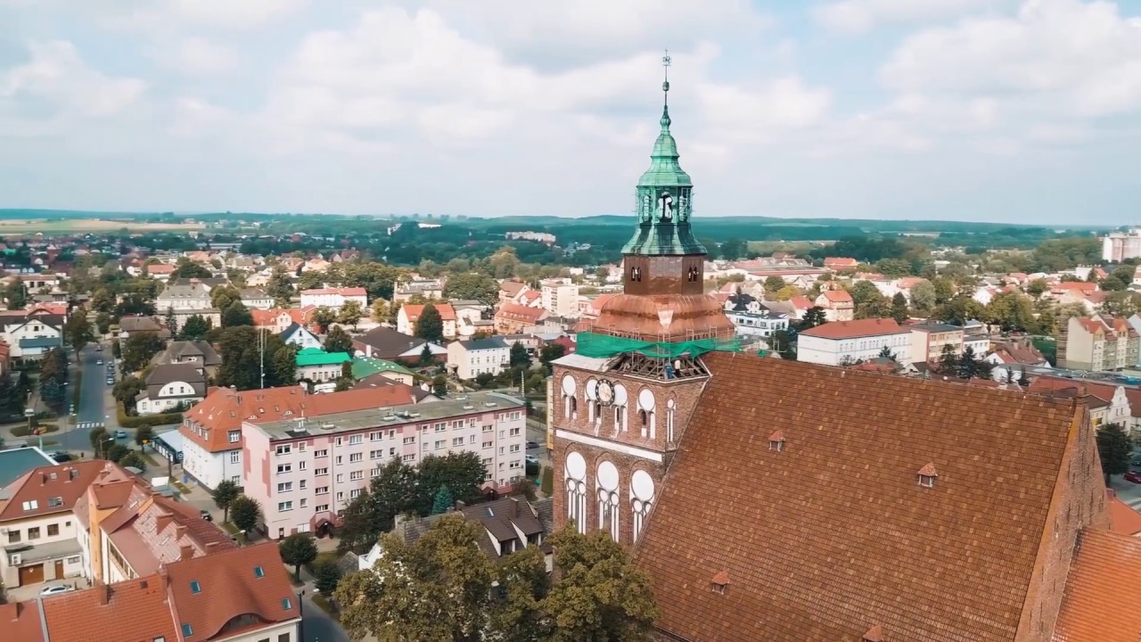 Kościół w Gryficach z lotu ptaka| Mavic Pro