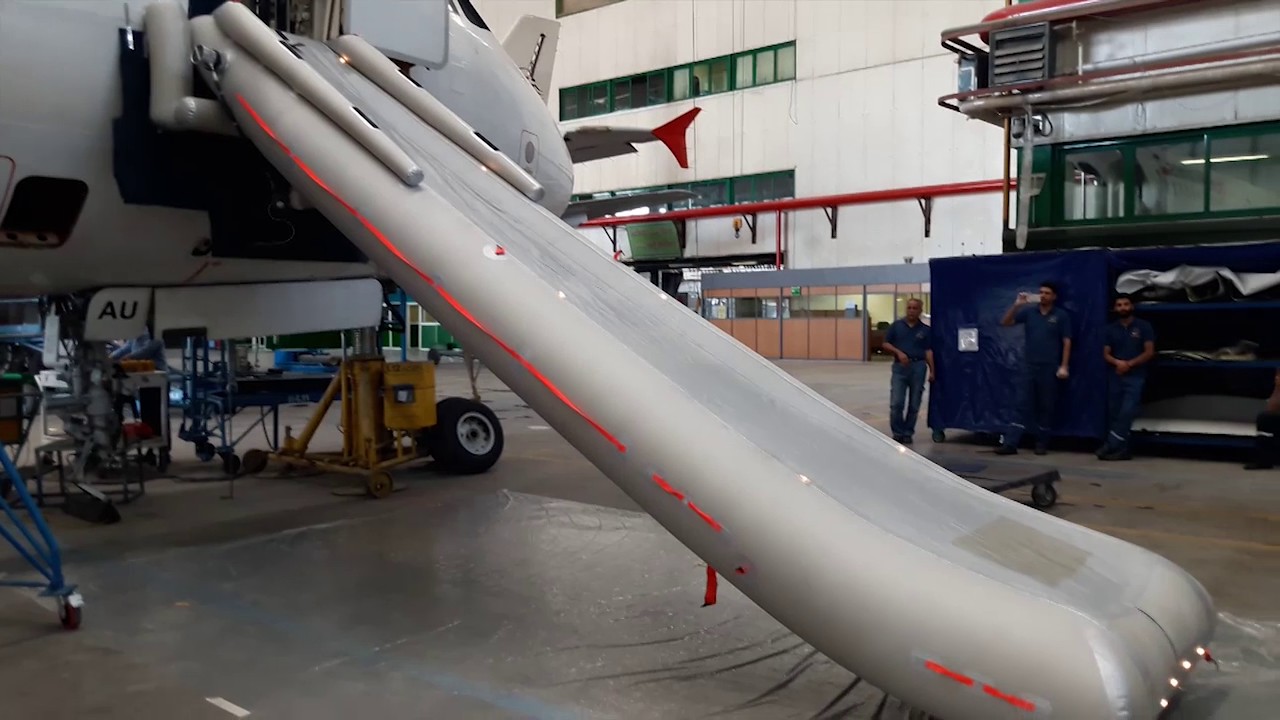Airbus A320 Slide Deployment Test
