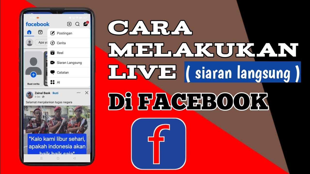 Cara melakukan live/siaran langsung di facebook