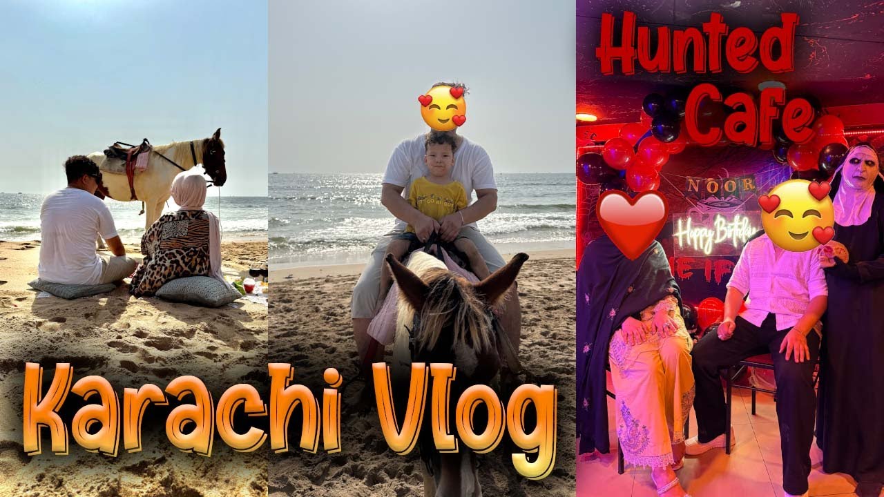 Karachi Vlog | We Visited Hunted Cafe In Karachi | Best Beach in Karachi | Hydr z vlog