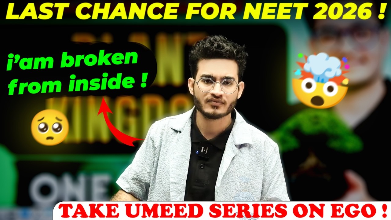 LAST CHANCE FOR NEET 2026 🤯|| VIPIN SIR BROKEN FROM INSIDE 💔😭 || VIPIN SIR PW|| #vipinsir #neet2026