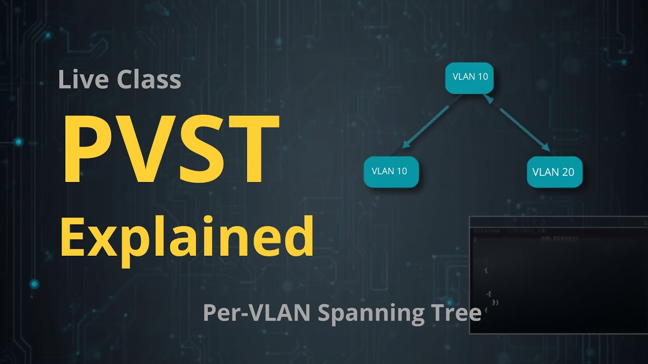 PVST Explained in Live Class | Per VLAN Spanning Tree Complete Practical #stp