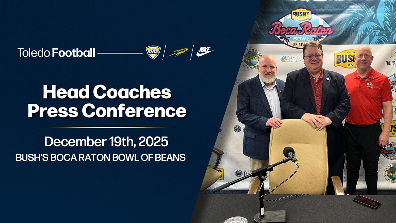 Toledo Football - Bowl Game Head Coaches Press Conference - 12/19/2025