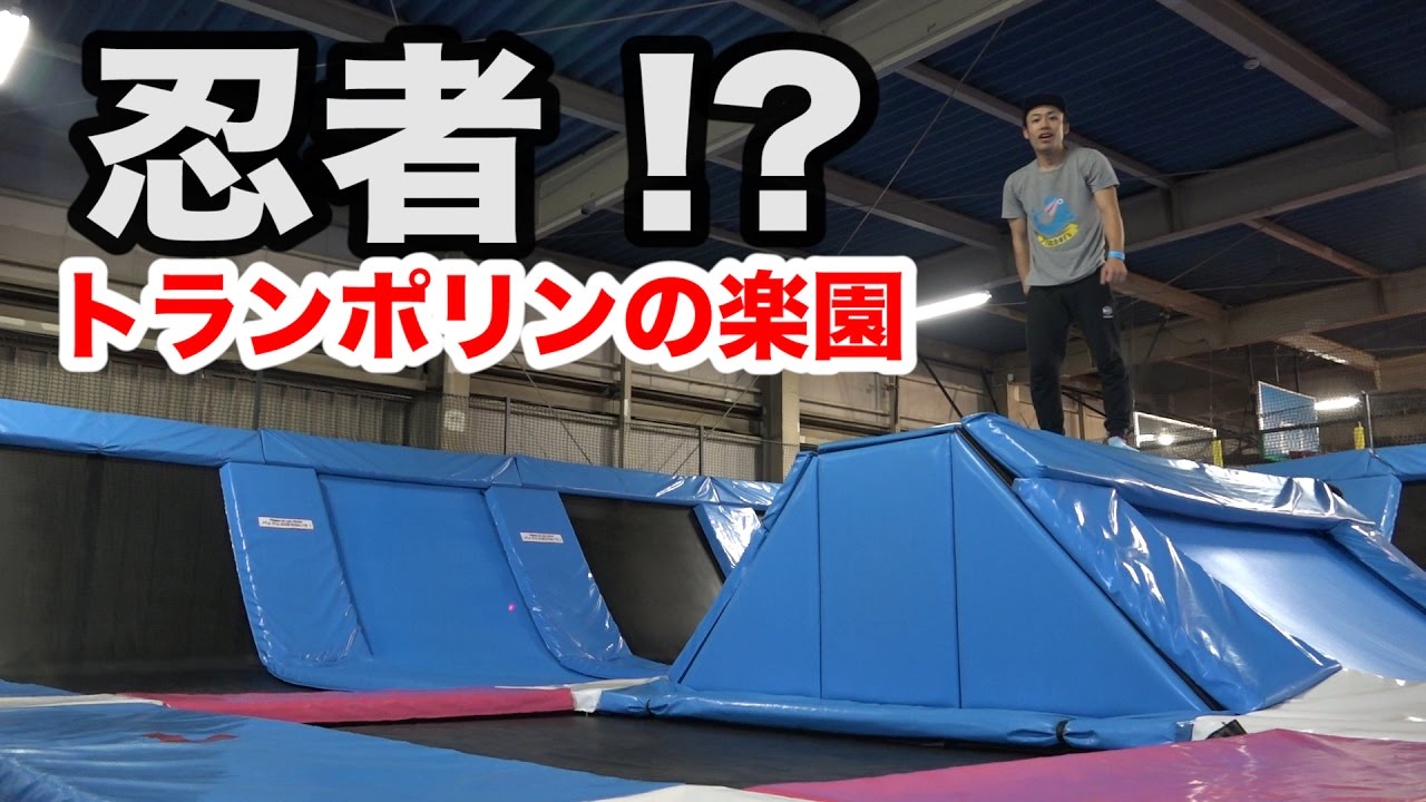 トランポリンとアスレチックが合体した場所がすごすぎる！！