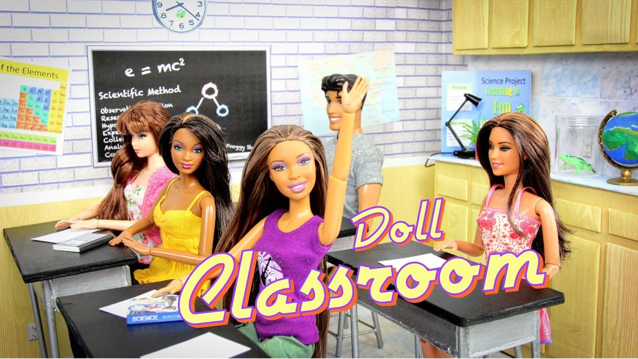 DIY - How to Make: Doll Classroom - BACK TO SCHOOL - Handmade - Doll - Crafts