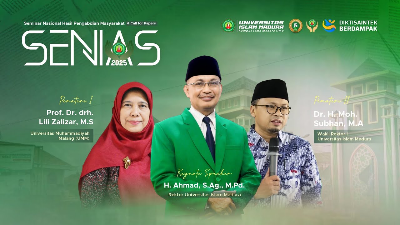 🔴 LIVE | SENIAS 2025 | Seminar Nasional Hasil Pengabdian Masyarakat & Call of Papers