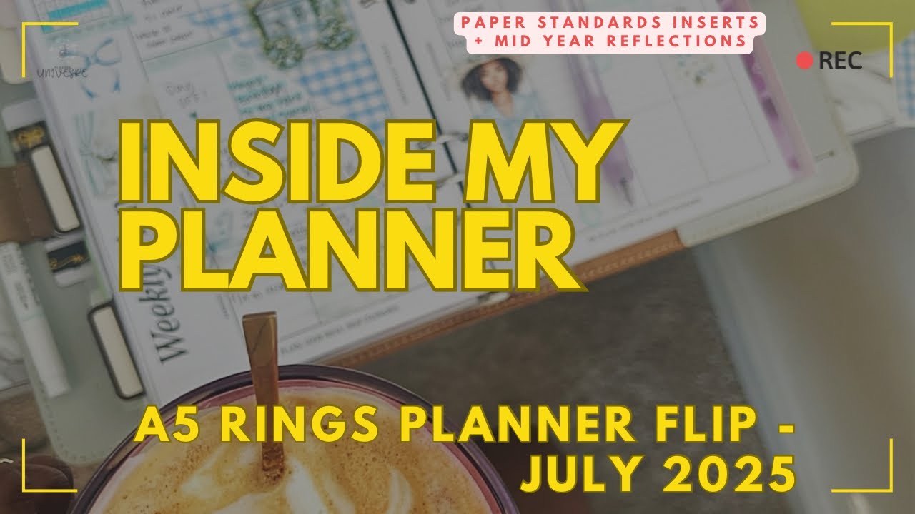 My July 2025 A5 Rings Setup | Cozy Flip with Vision Boards, Lists + Planner Joy