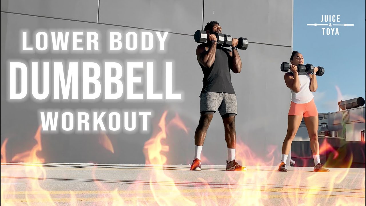 Lower Body Dumbbell Workout (High Intensity Drop Set Burnout)