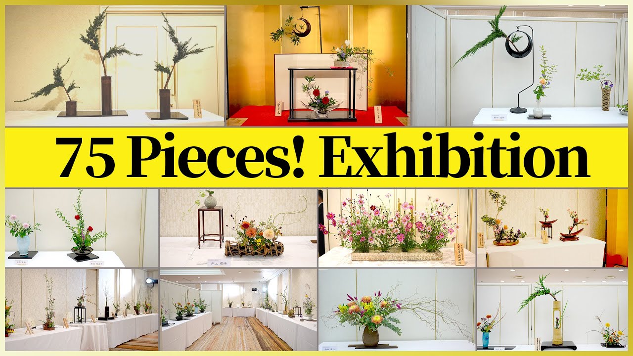 Ikebana Exhibition | Take a Look at the Ikebana Pieces With Master Rijo! 75 Pieces