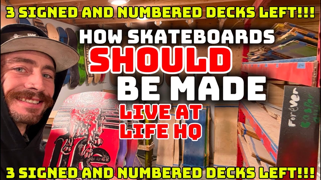 How skateboards SHOULD be made: satisfying shaping and sanding- 3 signed signature decks left!!