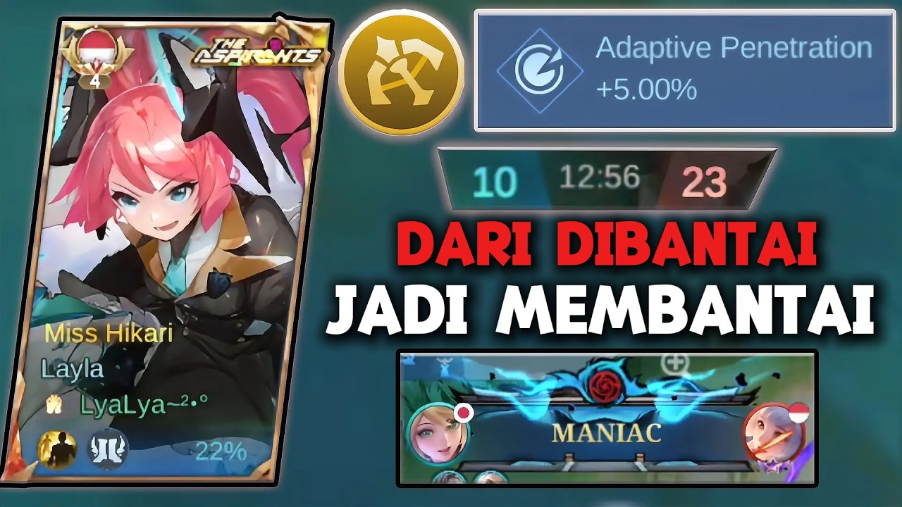 LAYLA JADI OP & SESAKIT INI PAKE EMBLEM MM REVAMP ?? - Mobile Legends