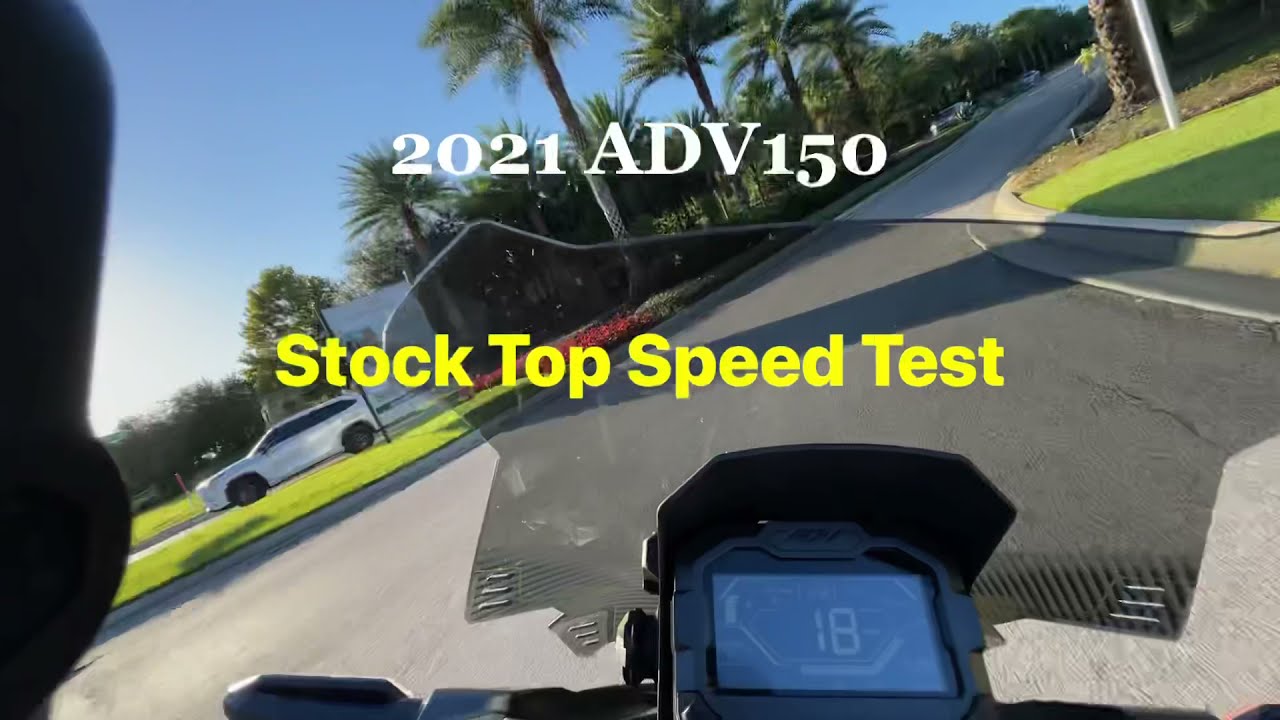 Honda Adv 150 Stock Top Speed Testing (USA)