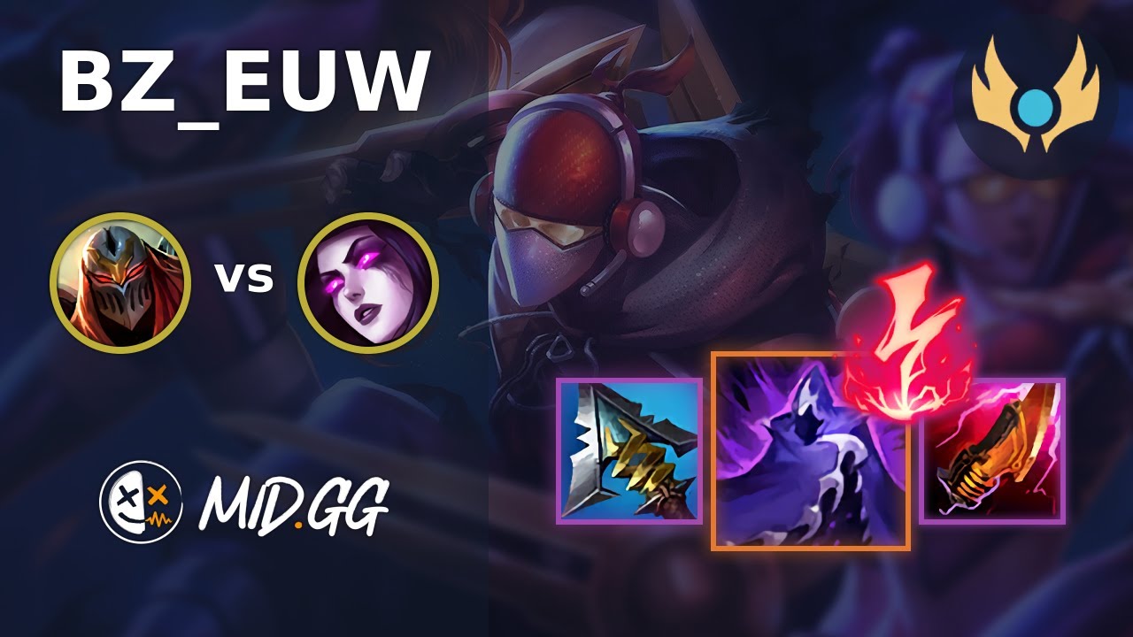 MID.GG: [ BZ_EUW ] Zed MID vs Morgana | EUW CHALLENGER | LOL Season 2025