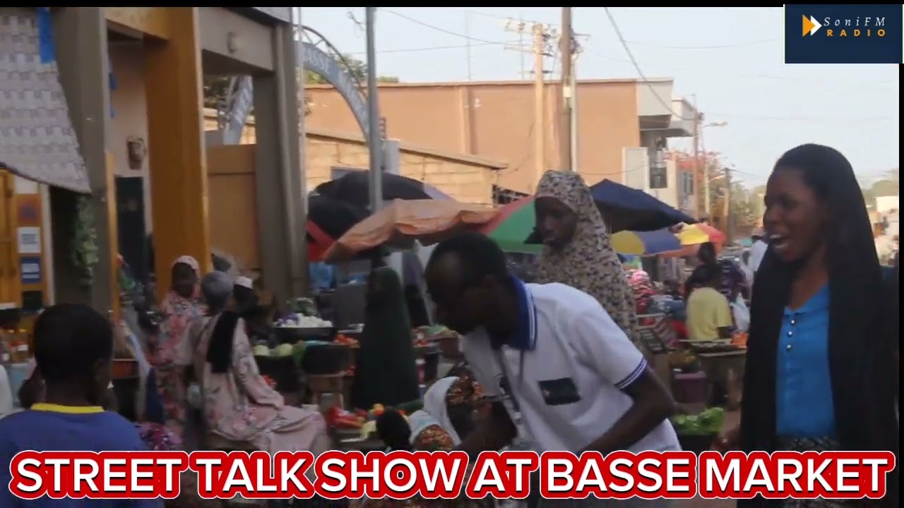 SONIFM RADIO EMBARK ON STREET TALK SHOW IN BASSE SANTA SU MARKET