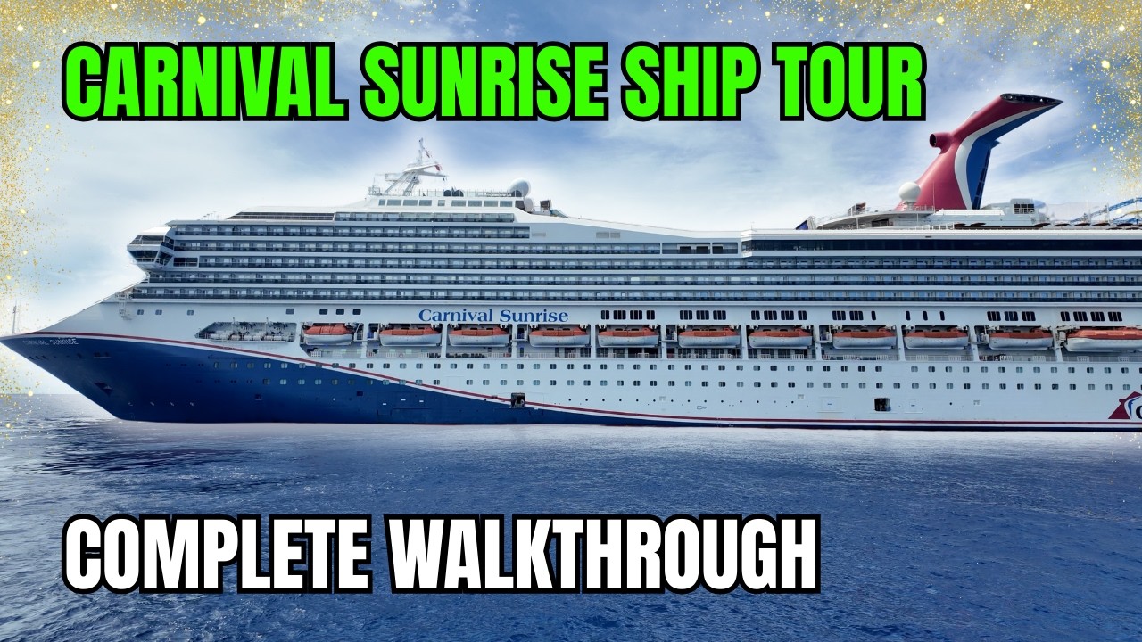 Carnival SUNRISE Tour | Полное прохождение палубы за палубой
