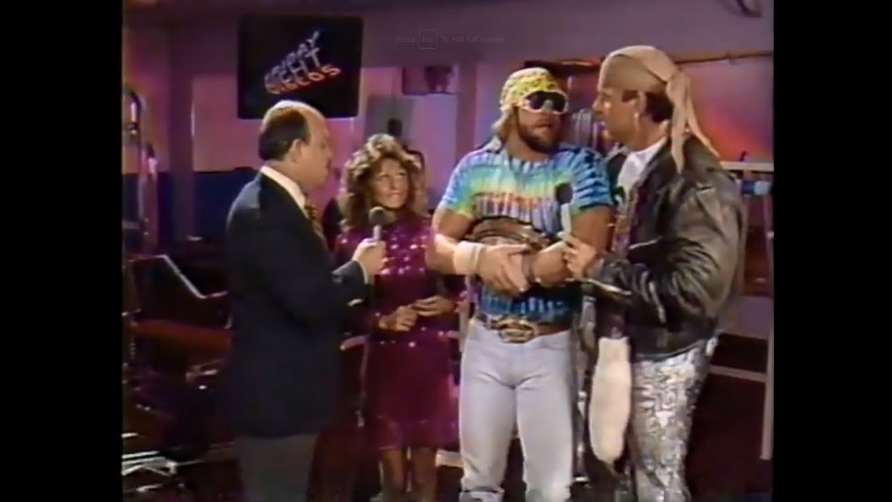 Macho Man and Miss Elizabeth co-host Friday Night Videos (03-27-1987)