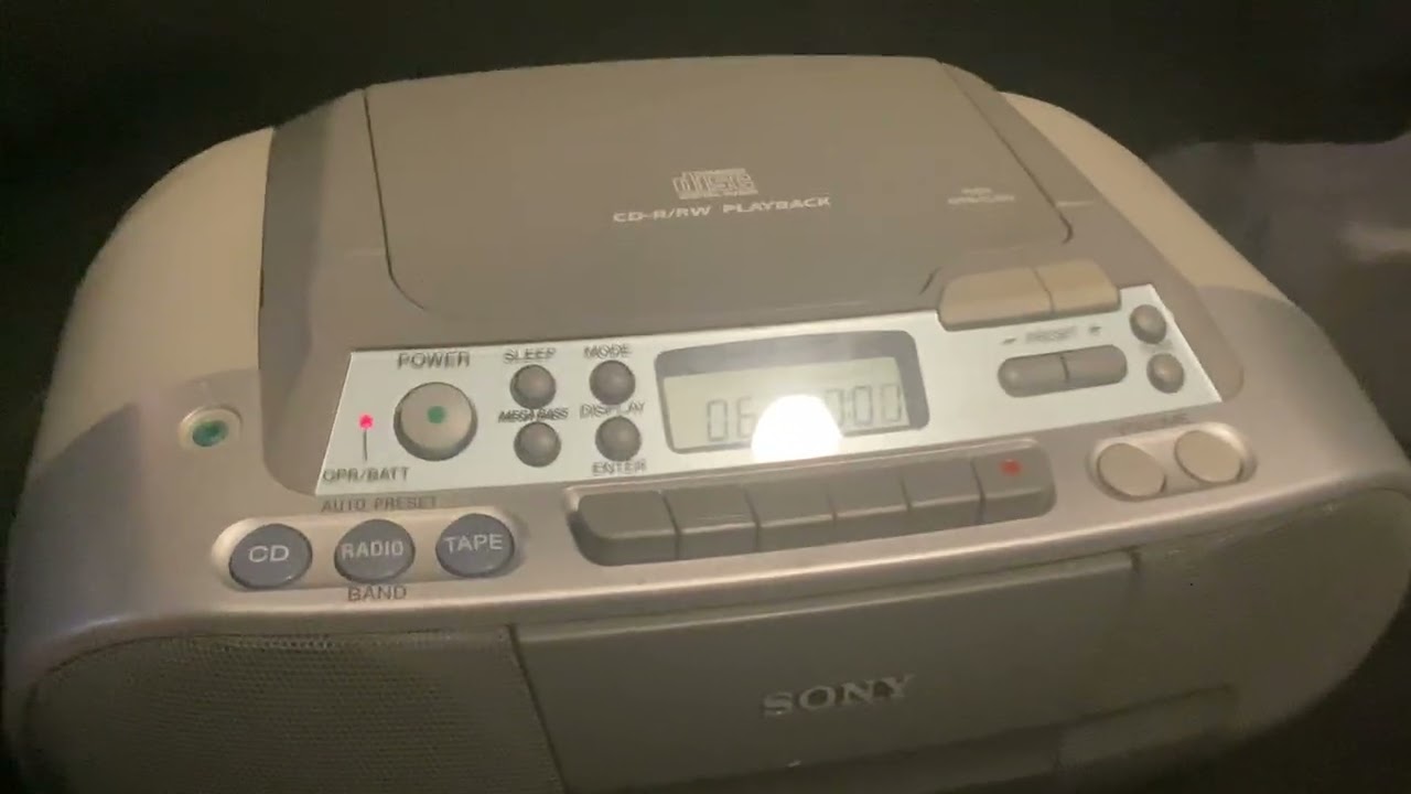 My cd and cassette player