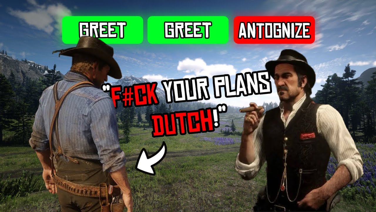 Приветствовать - Приветствовать - Разозлить участников лагеря - RDR2