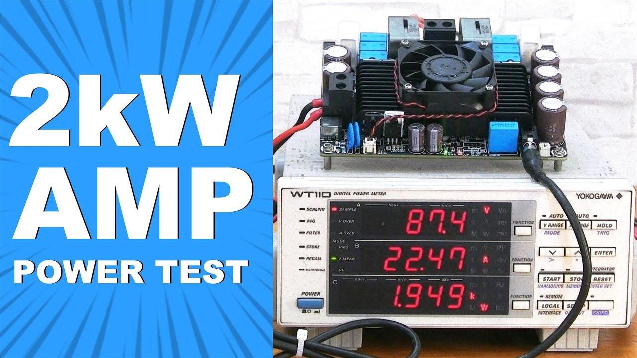 2000W IRS2092 / IRS20957 High Power Audio Amplifier Power Burn-in Test | Add Bluetooth & Volume Ctrl