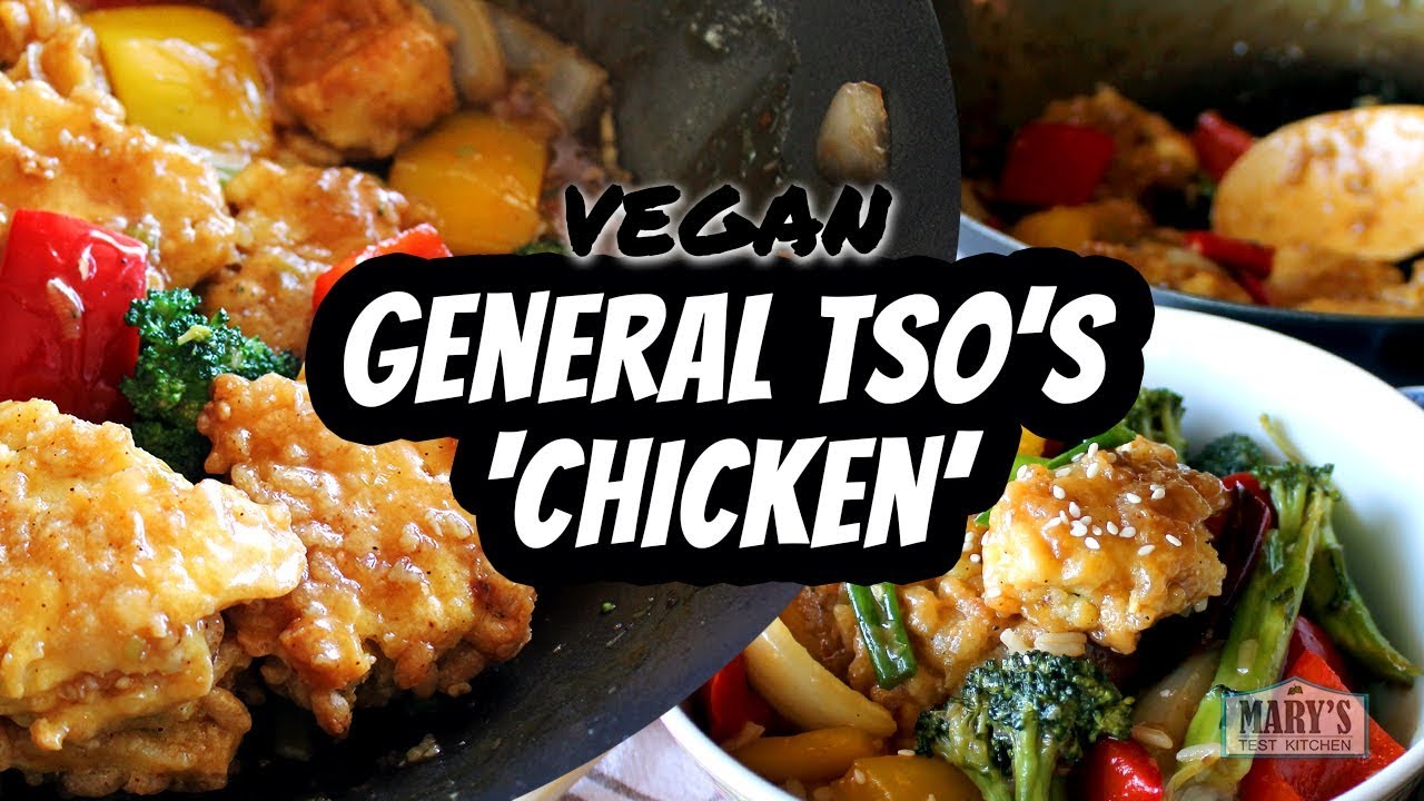 VEGAN GENERAL TSO'S 'CHICKEN' RECIPE (gluten-free) | Mary's Test Kitchen