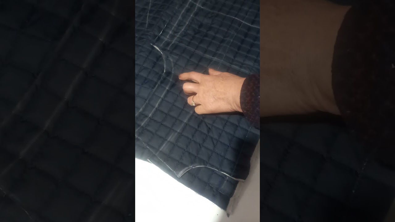 kapitone kumaşta göğüs pensin omuza kaldırılması ve bedendeki rahatlık.