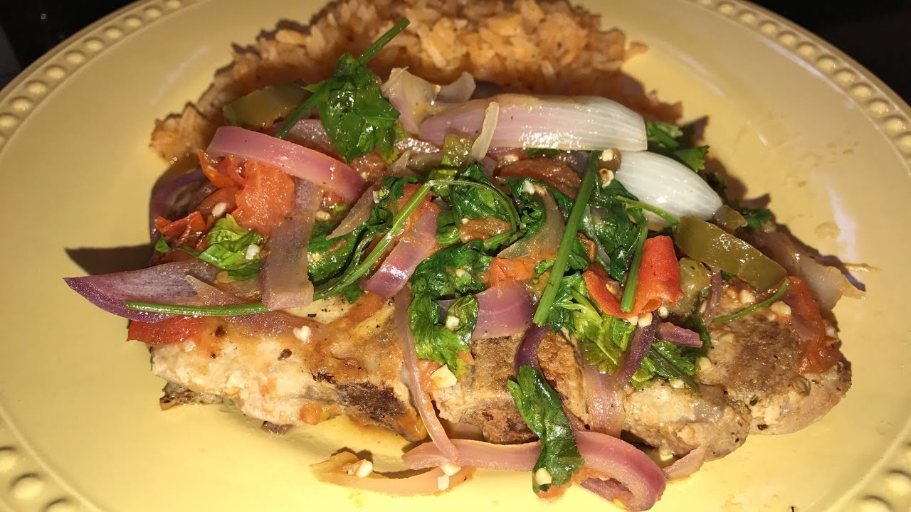 Chuletas Rancheras- Mexican Style Pork Chops