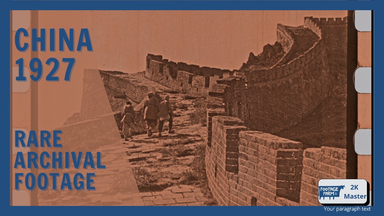 Rare 1927 Film: People Who Live in a Crowded Valley (2K Restoration) - Life in China | Footage Farm