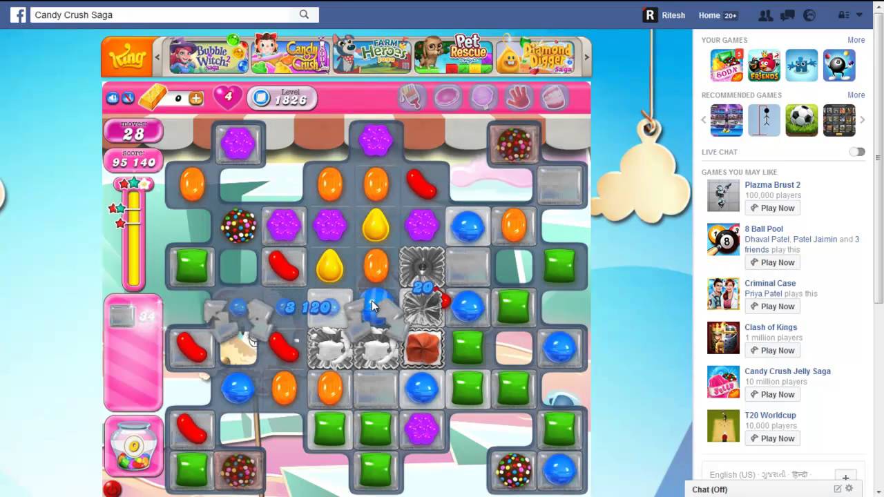 CandyCrush Level 1826 3Star Epic Fail