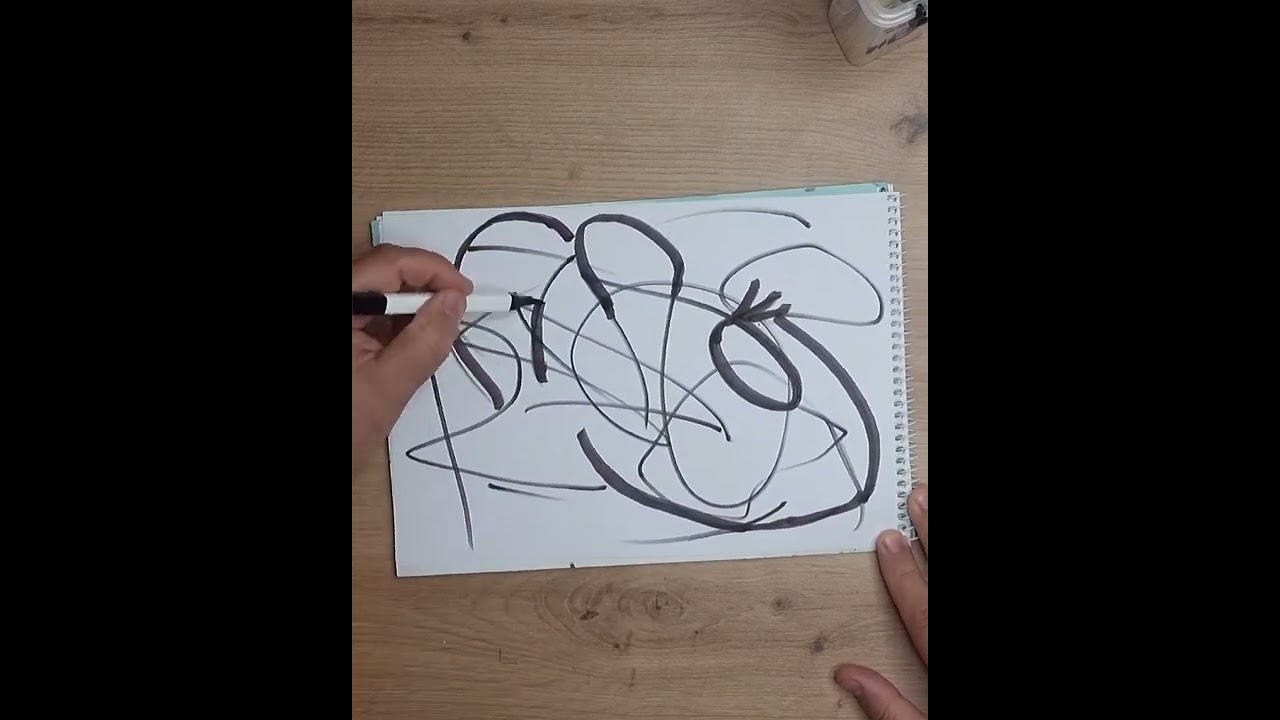 Random line drawing. What happened
