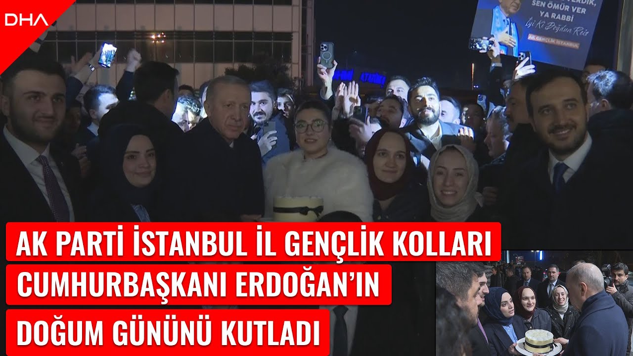 AK Parti İstanbul İl Gençlik Kolları, Cumhurbaşkanı Erdoğan'ın doğum gününü kutladı