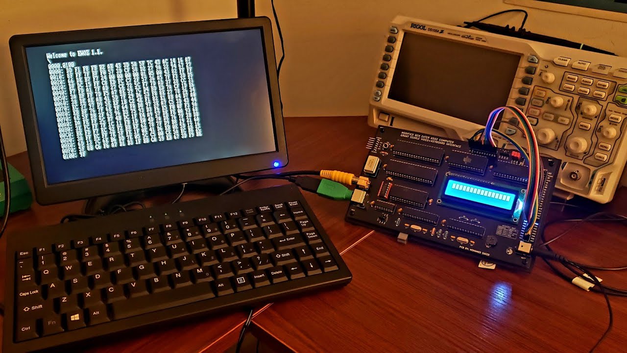 My modified Ben Eater 6502 Computer PCB!