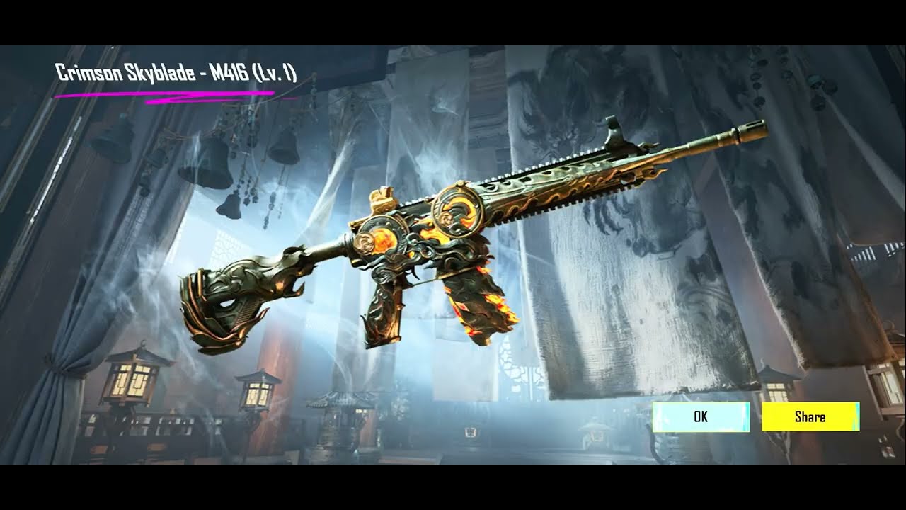 😱 NEW Crimson Skyblade - M416 10,000 UC BGMI Lucky Crate Opening 🔥