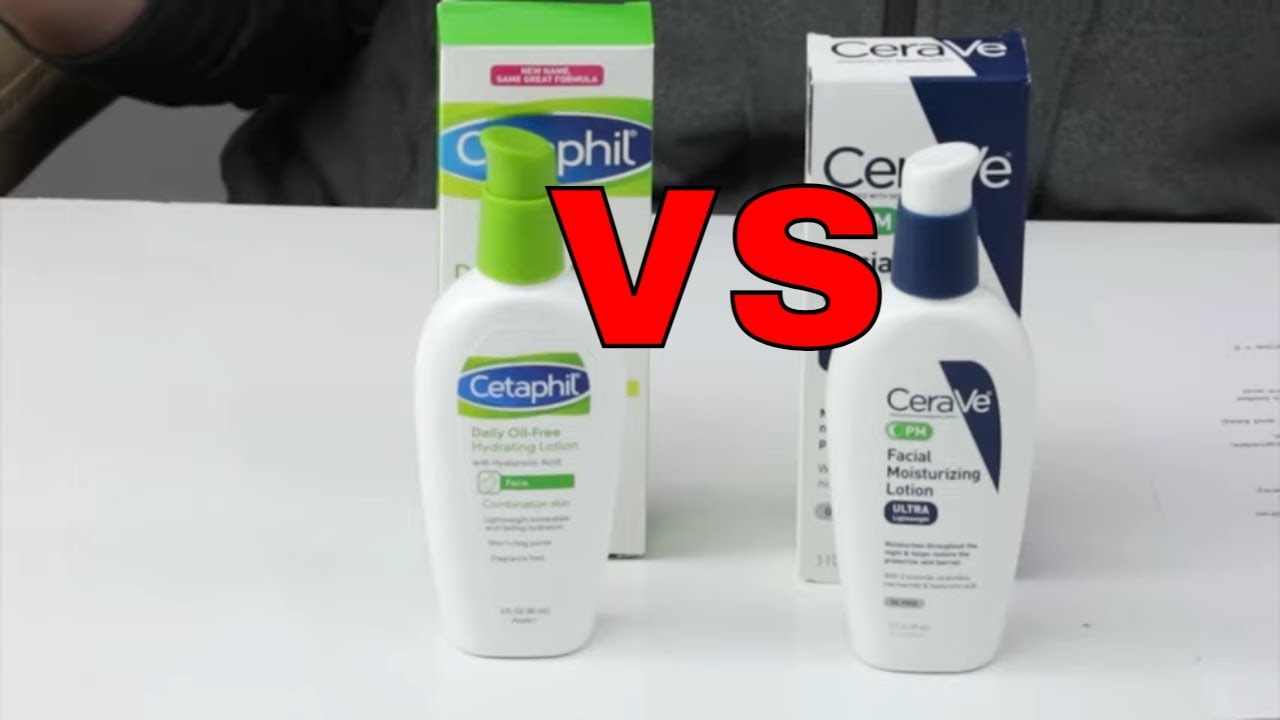 CeraVe Skincare PM Moisturizing Lotion Vs. Cetaphil Facial Hydrating Lotion - Moisturizer Versus