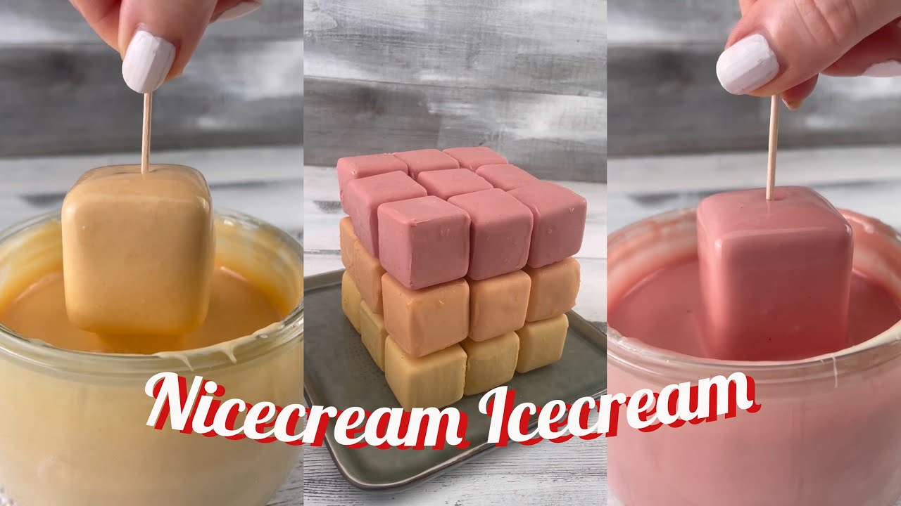 Easy no bake summer treats for kids - Nicecream Ice cream with white chocolate and banana