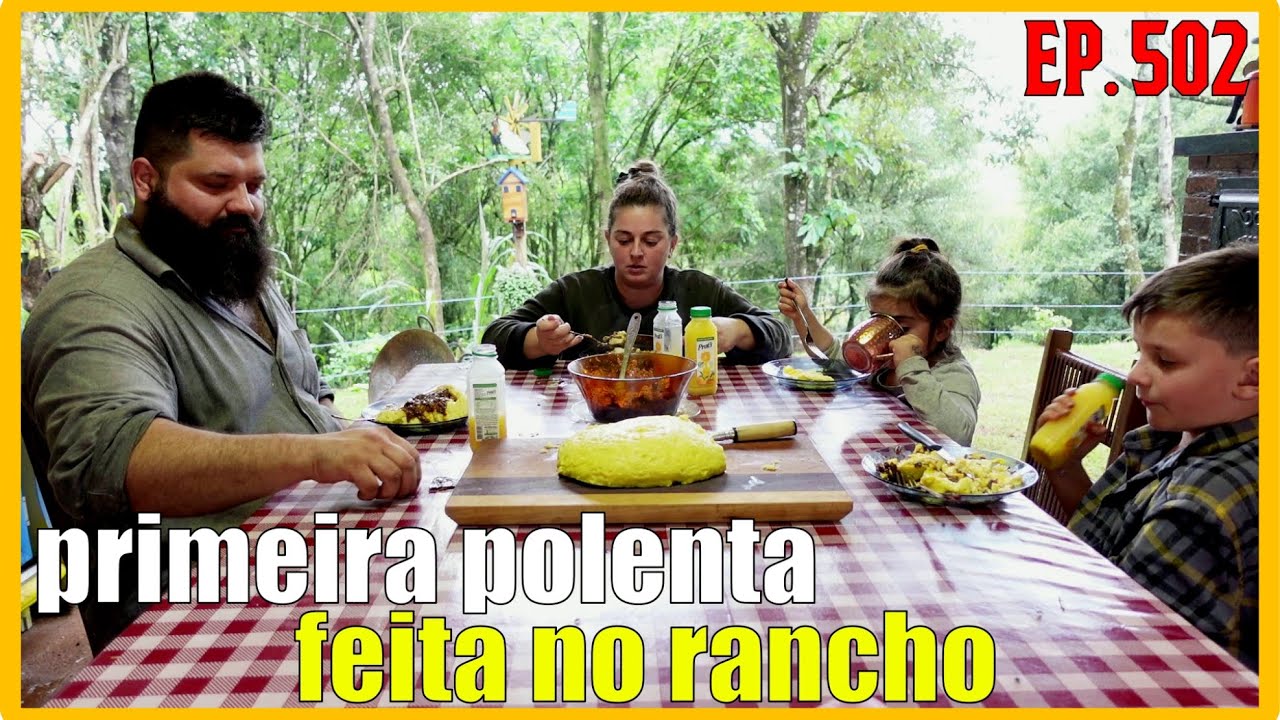 polenta com carne de panela // fiz uma pá de polenta