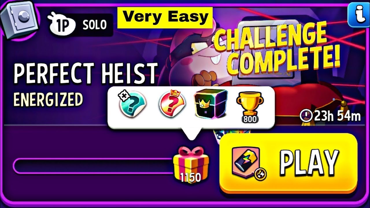 Solo Challenge | Perfect Heist | ENERGIZED 1150