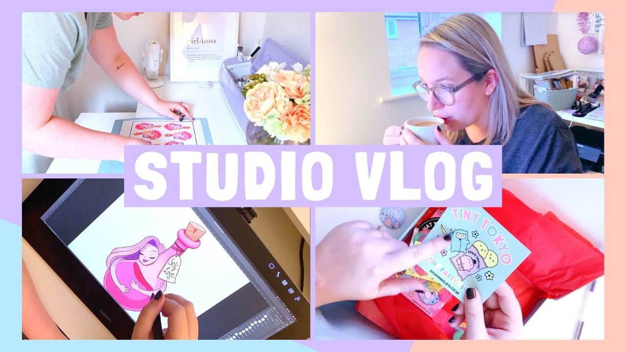 STUDIO VLOG | Updating my Stationery, New Sticker & an Unboxing! | 027