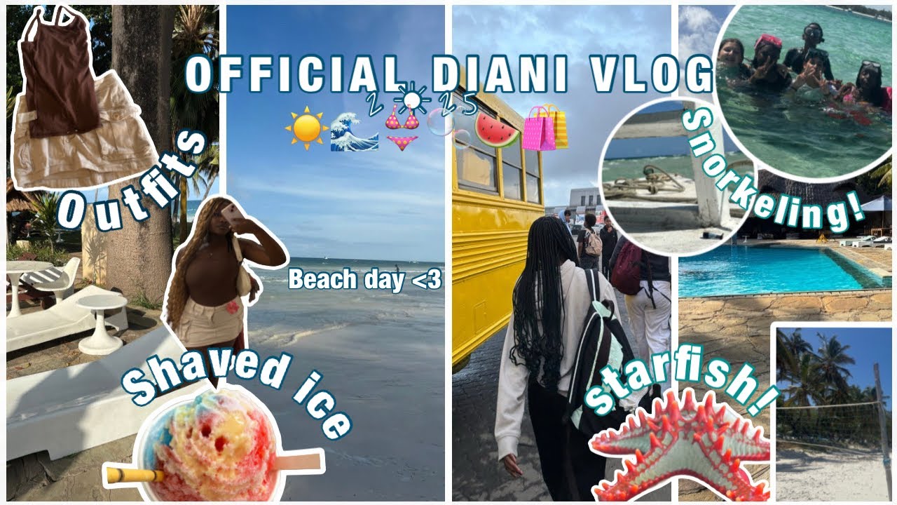 I TRAVELLED TO DIANI WITH MY FRIENDS!? || Beach, Activities, Chaos 💕🦦 #smallcreator #smallyoutuber