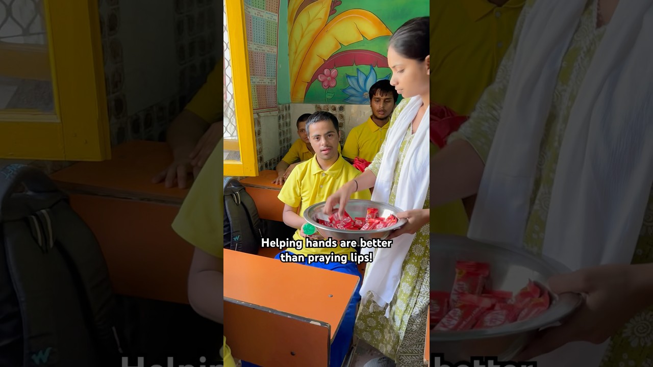 Specially abled kids at Prateek special school #disabled #specialkids #wheelchair #education #school