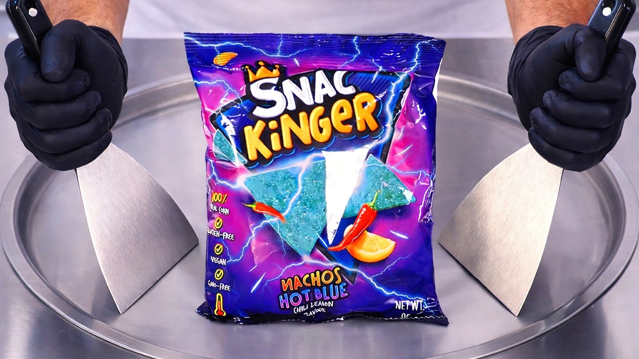 Hot Blue Nachos - Ice Cream Rolls | Satisfying Visual ASMR