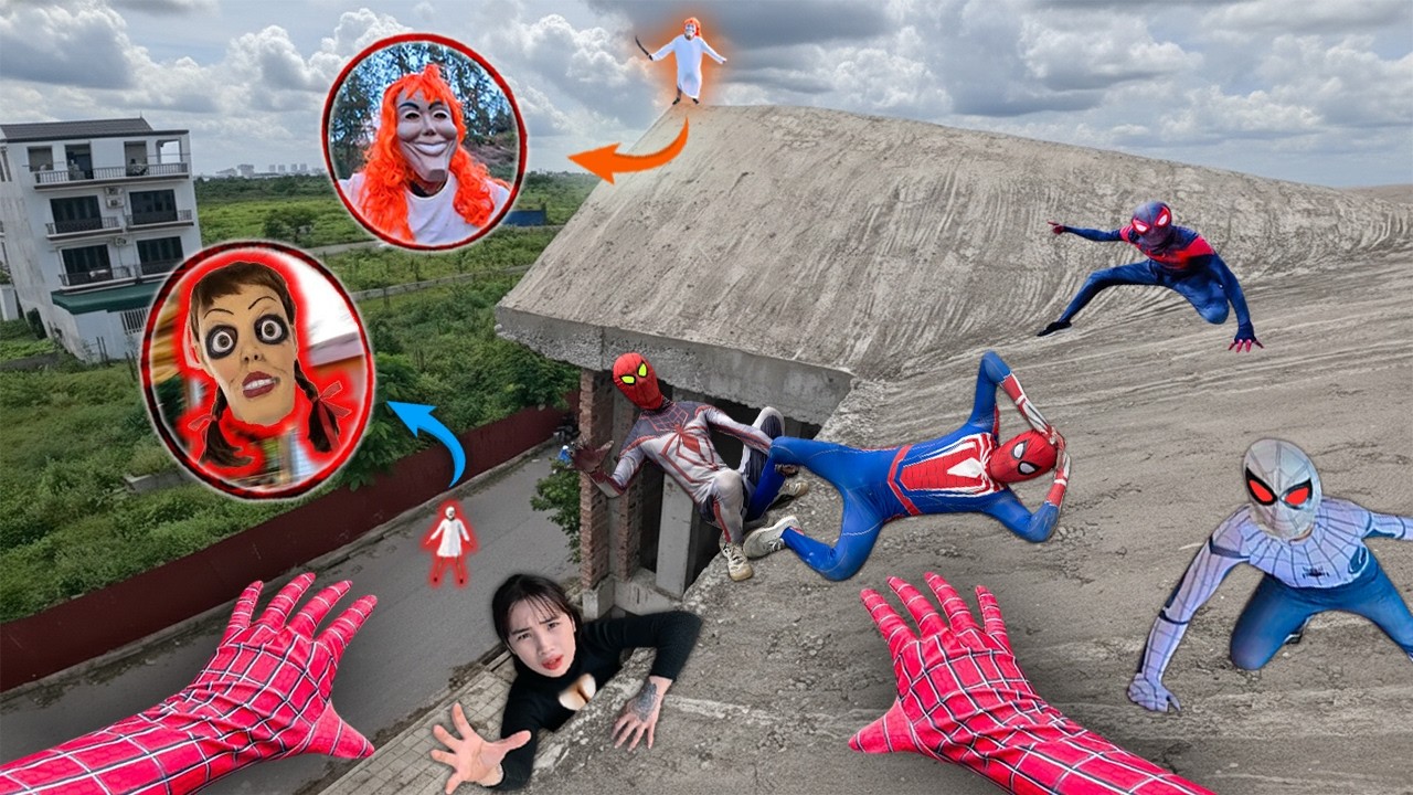 7 SPIDERMAN Vs SMILING WOMAN REAL LIFE ESCAPE 45.0 (Horror Parkour Pov Short) | Epic POV